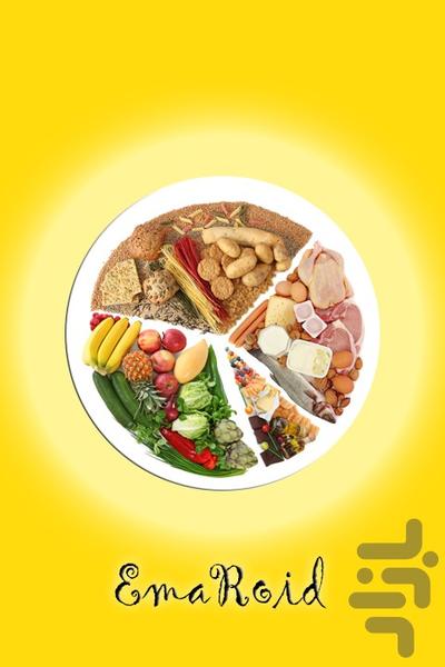 تغذیه سالم و مناسب - عکس برنامه موبایلی اندروید