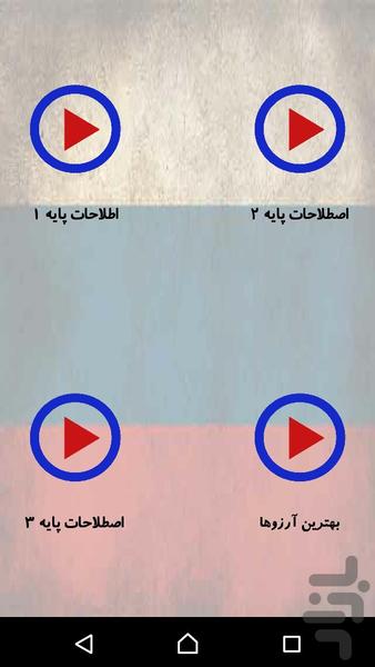 آموزش زبان روسی - عکس برنامه موبایلی اندروید