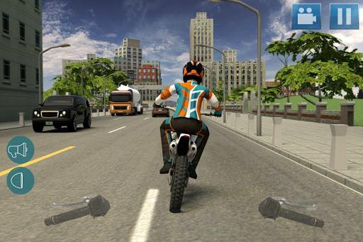 Moto Traffic Dodge 3D - Gameplay image of android game