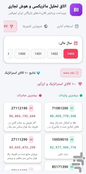 گمرک پلاس ایران ایمپکس - Image screenshot of android app