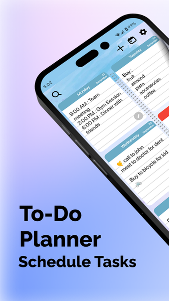 To-Do Planner: Schedule Tasks - عکس برنامه موبایلی اندروید