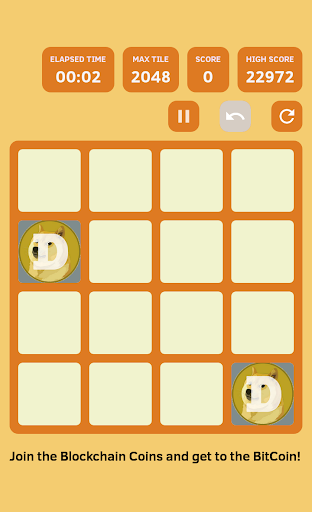 2048 Bitcoin - Gameplay image of android game