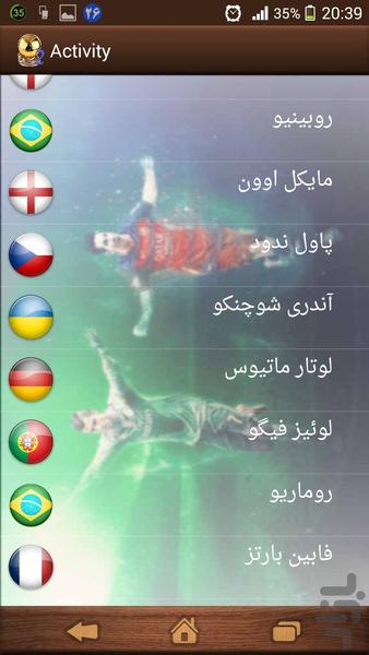 Biography of football players 2 - Image screenshot of android app