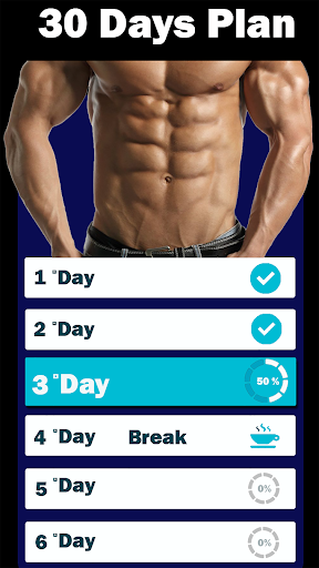 6 Pack in 30 Days - Image screenshot of android app