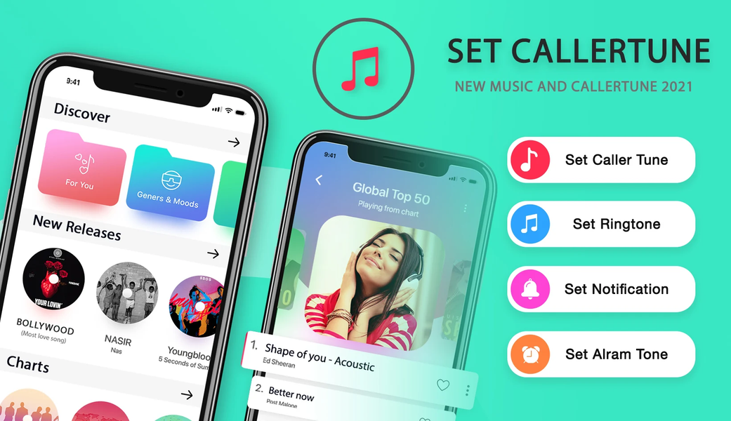 Set Callertune : MP3 Cutter & - عکس برنامه موبایلی اندروید