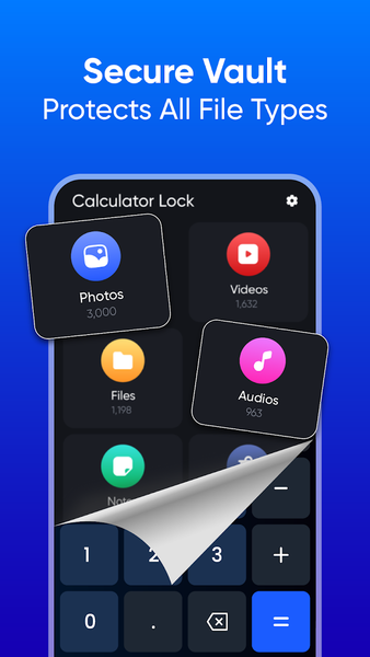 Calculator Lock: Secret Vault - عکس برنامه موبایلی اندروید