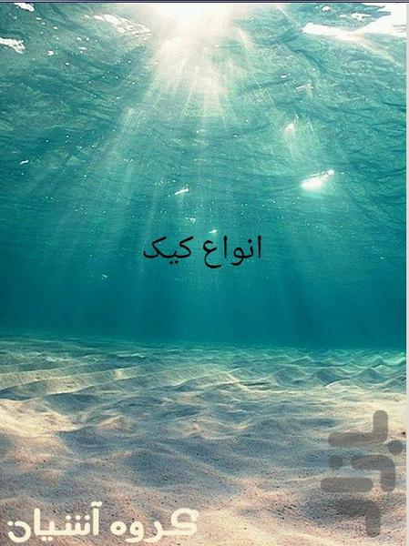 انواع کیک - عکس برنامه موبایلی اندروید