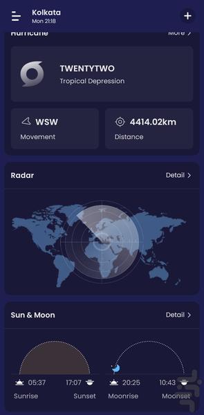 Accurate Weather Plus -هواشناسی پلاس - عکس برنامه موبایلی اندروید