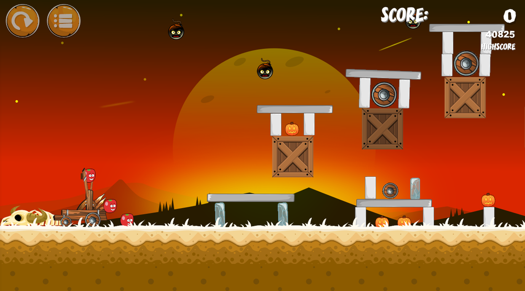 Pumpkins knock down - عکس بازی موبایلی اندروید