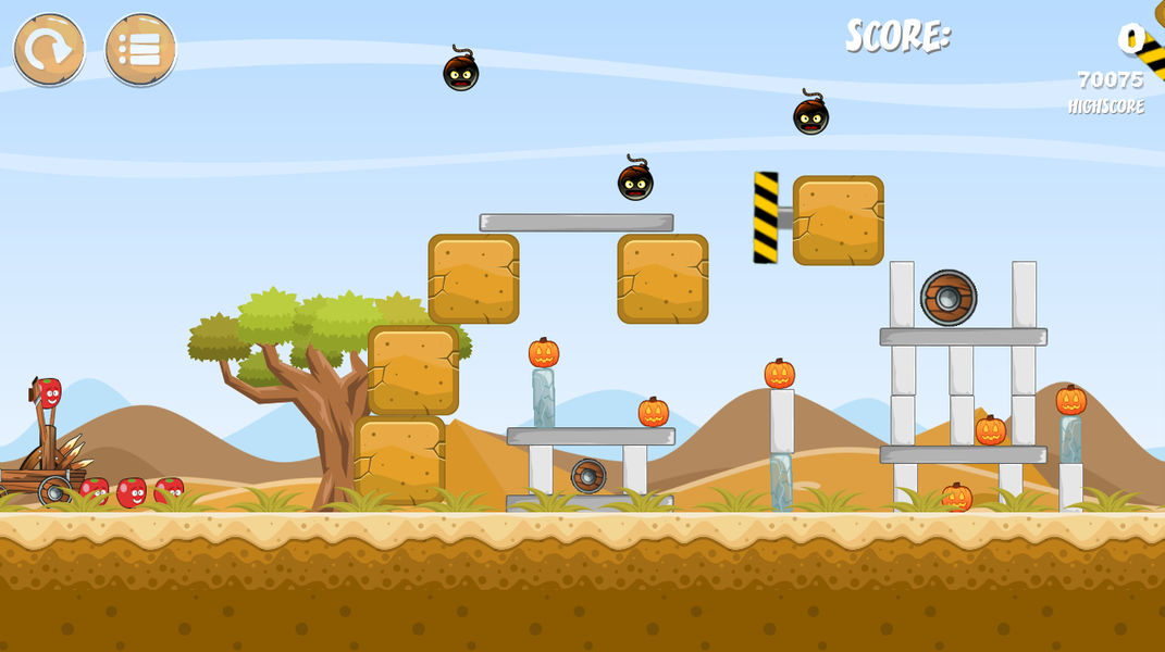 Pumpkins knock down - عکس بازی موبایلی اندروید