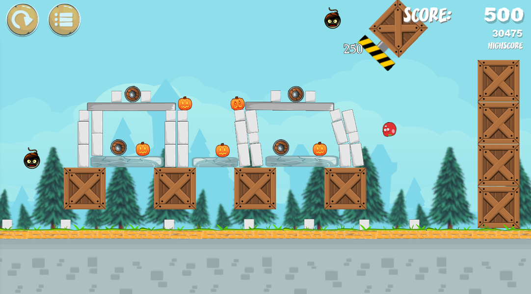 Pumpkins knock down - عکس بازی موبایلی اندروید