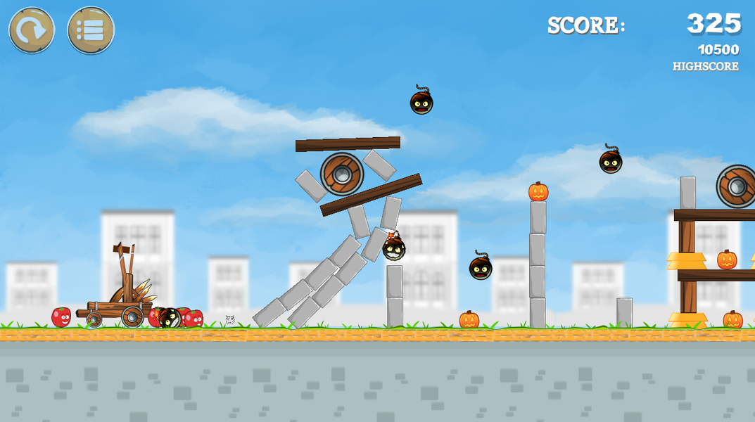 Pumpkins knock down - عکس بازی موبایلی اندروید