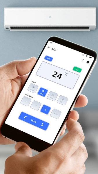 AC Remote Control Universal - عکس برنامه موبایلی اندروید