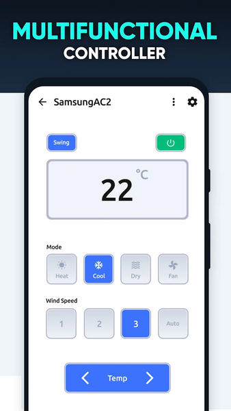 AC Remote Control Universal - عکس برنامه موبایلی اندروید
