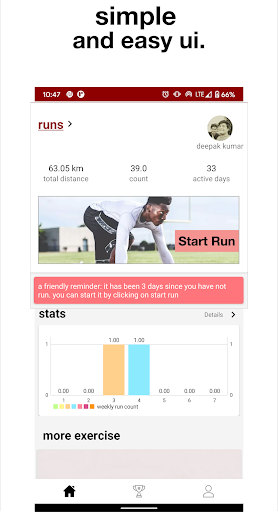 My Run Tracker - Running App - عکس برنامه موبایلی اندروید