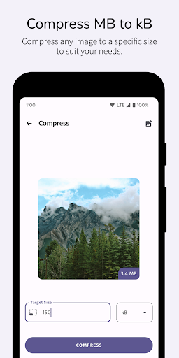 Photo Compress - Image Resize - Image screenshot of android app