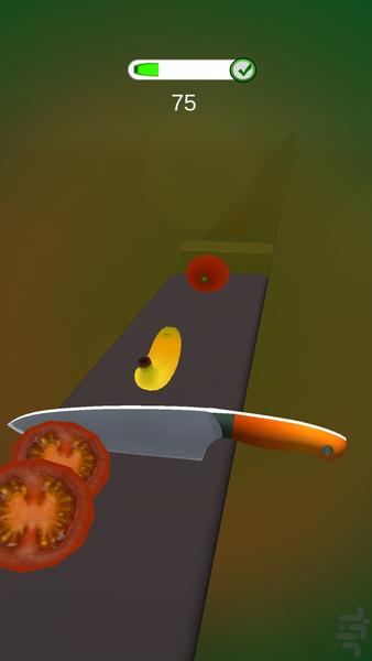 ميوه قاچ کن ريلي - Gameplay image of android game