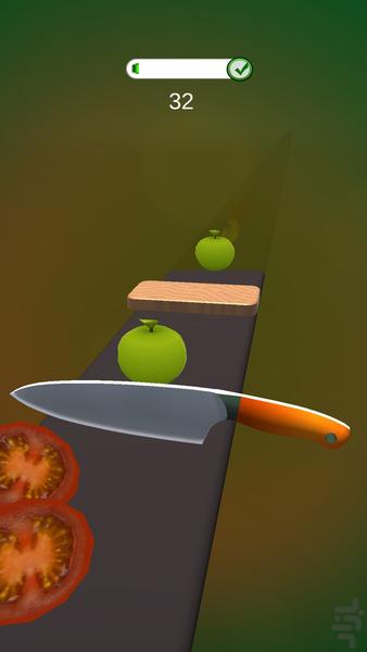 ميوه قاچ کن ريلي - Gameplay image of android game