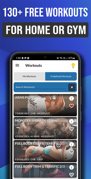 Gym Exercises & Workouts - Image screenshot of android app