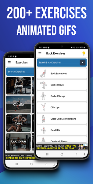 Gym Exercises & Workouts - عکس برنامه موبایلی اندروید