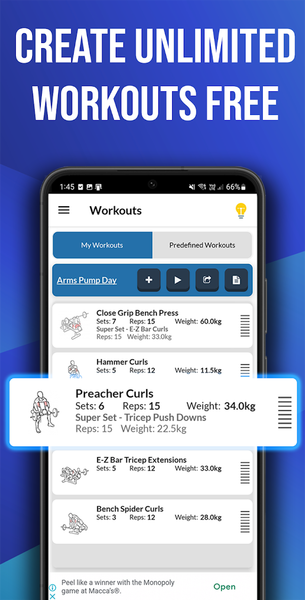 Gym Exercises & Workouts - عکس برنامه موبایلی اندروید