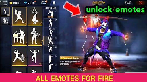 emote unlocker : ff fire ffh4x - Gameplay image of android game