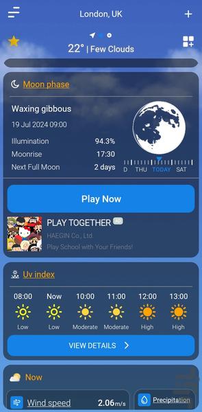 Advanced Weather Forecast - آب و هوا - عکس برنامه موبایلی اندروید