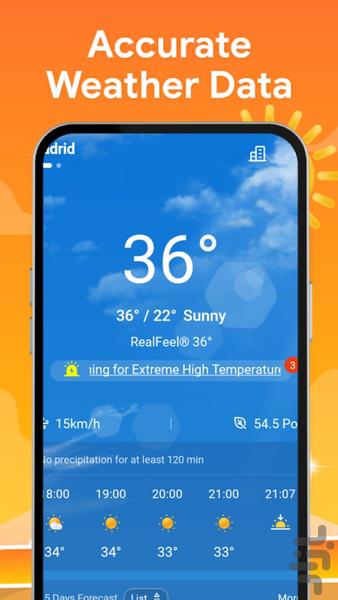 Advanced Weather - فوق پیشرفته 2024 - Image screenshot of android app