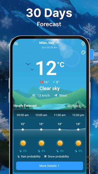 Advanced Weather - فوق پیشرفته 2024 - Image screenshot of android app
