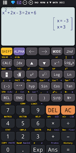 Scientific calculator plus 991 - Image screenshot of android app