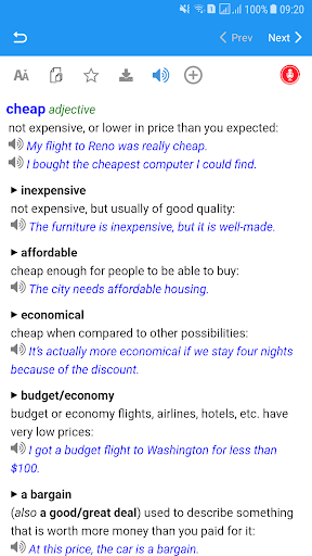 Longman Advanced American Dictionary - Image screenshot of android app
