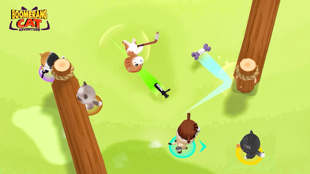 Boomerang Cat Adventure - Gameplay image of android game