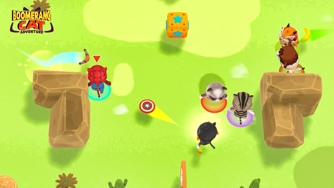 Boomerang Cat Adventure - Gameplay image of android game