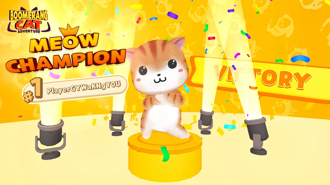 Boomerang Cat Adventure - Gameplay image of android game