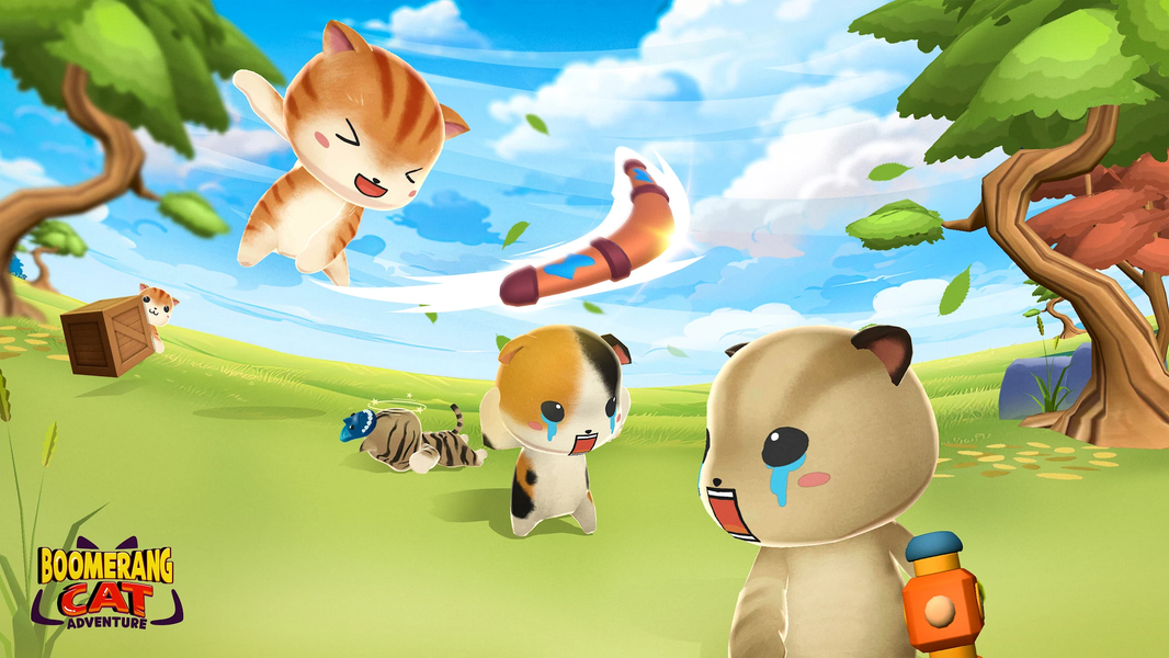 Boomerang Cat Adventure - Gameplay image of android game