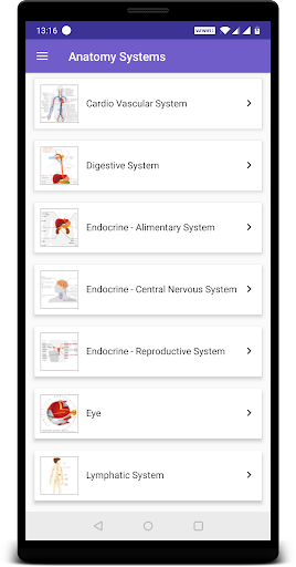 Anatomy Guide (Pocket Book) - Image screenshot of android app