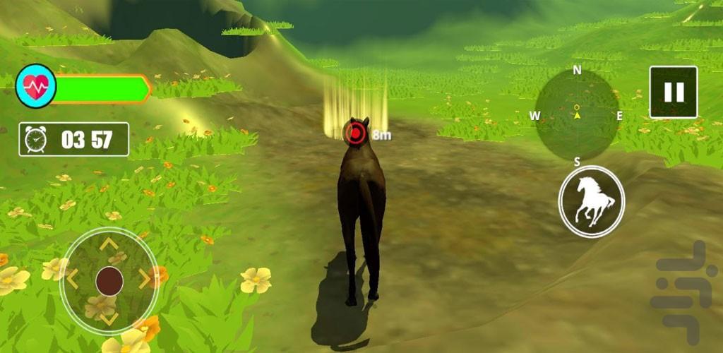 بازی  شبیه سازی اسب وحشی - عکس بازی موبایلی اندروید