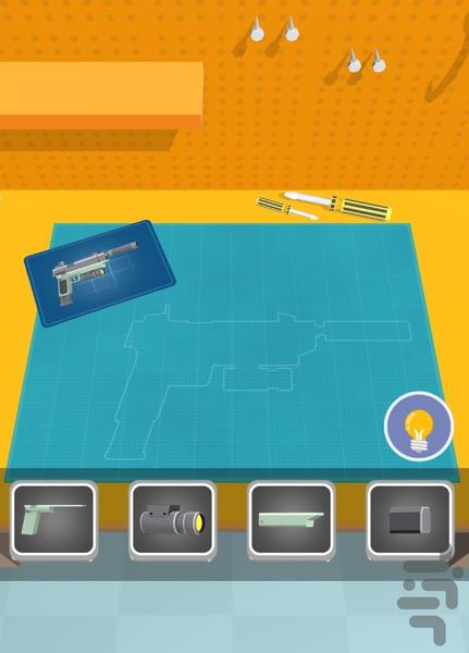 بازی ساخت اسلحه - Gameplay image of android game
