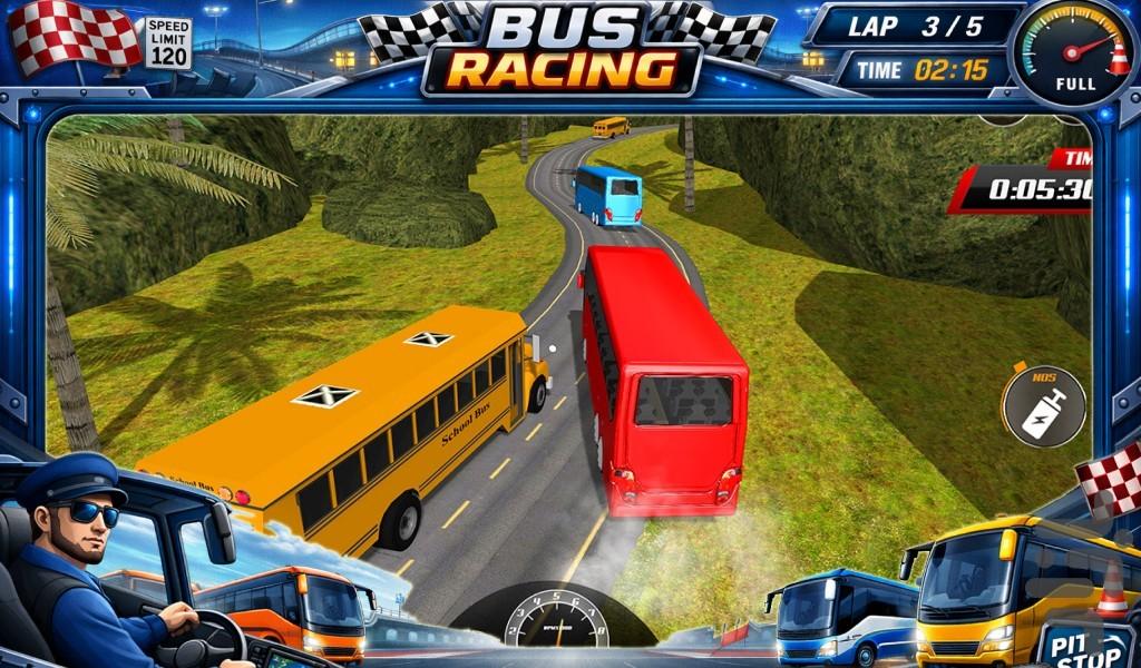 بازی مسابقات اتوبوس - Gameplay image of android game