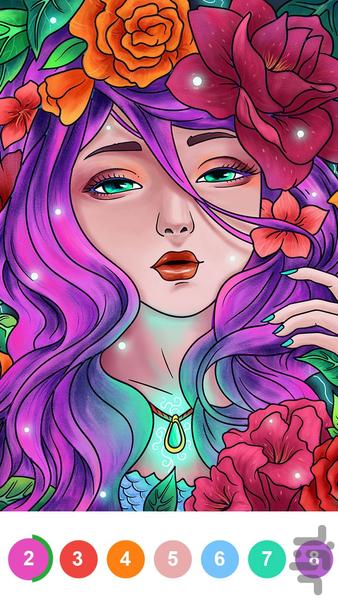 نقاشی و رنگ امیزی بزرگسالان - عکس بازی موبایلی اندروید