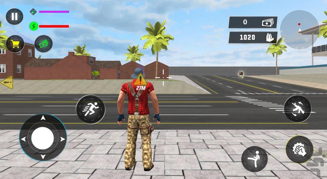 بازی گنگستر میامی - Gameplay image of android game
