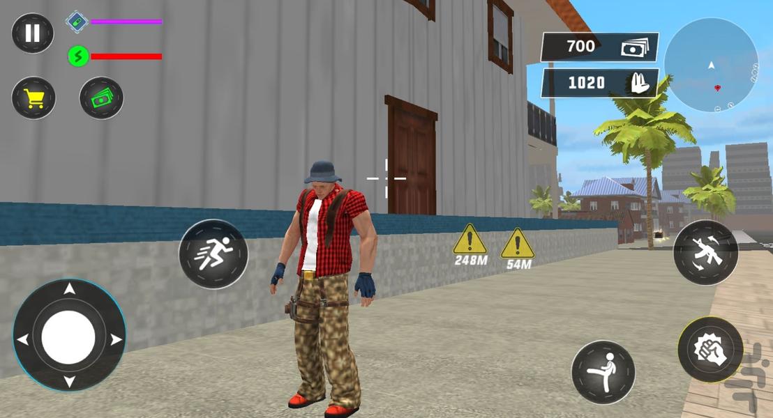 بازی گنگستر میامی - Gameplay image of android game