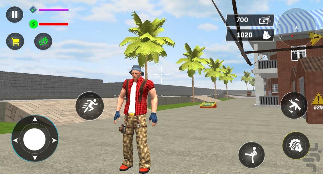 بازی گنگستر میامی - Gameplay image of android game