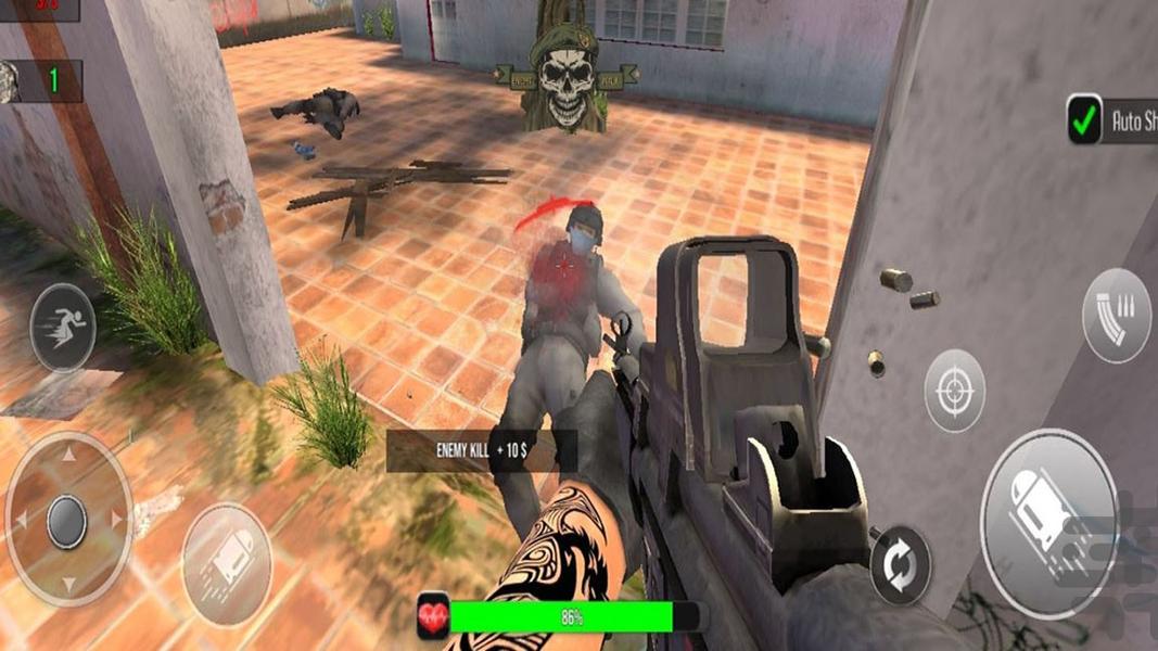 بازی تفنگی نیروی زمینی - Gameplay image of android game