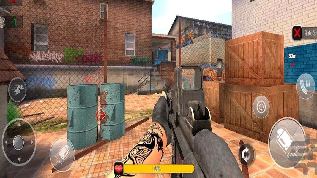 بازی تفنگی نیروی زمینی - Gameplay image of android game