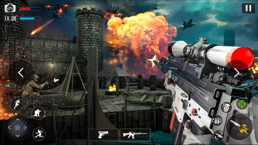 بازی تفنگی نیروی زمینی - Gameplay image of android game