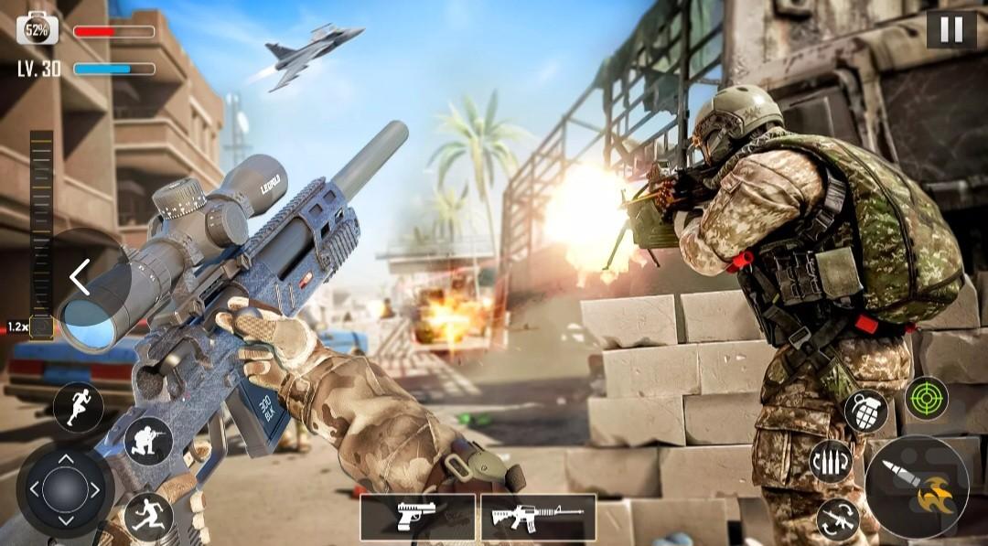 بازی تفنگی نیروی زمینی - Gameplay image of android game