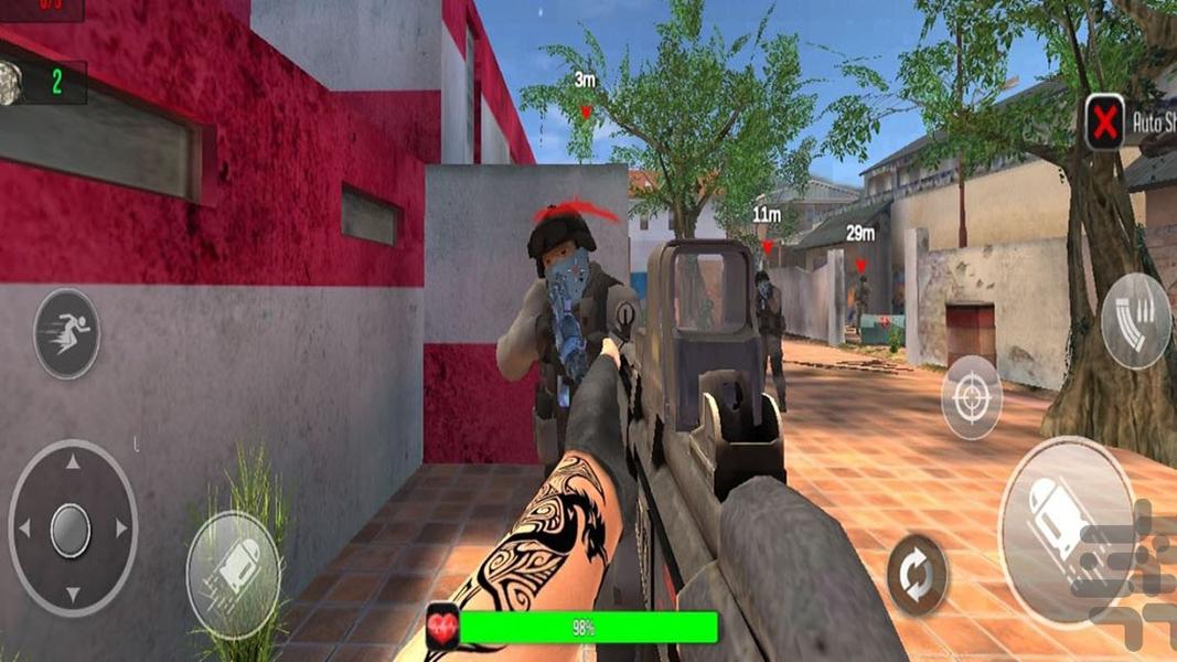 بازی تفنگی نیروی زمینی - Gameplay image of android game
