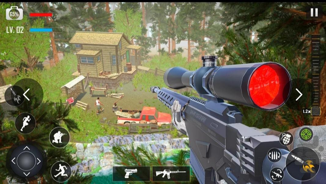بازی تفنگی نیروی زمینی - Gameplay image of android game