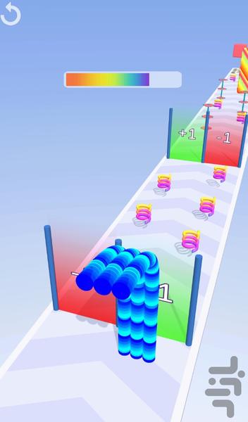 بازی حلقه های رنگی - Gameplay image of android game